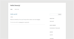 Desktop Screenshot of hellosmarty.com